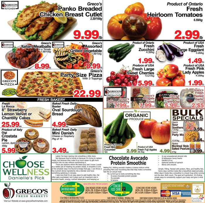 Greco's Fresh Market Flyer June 19 to July 2