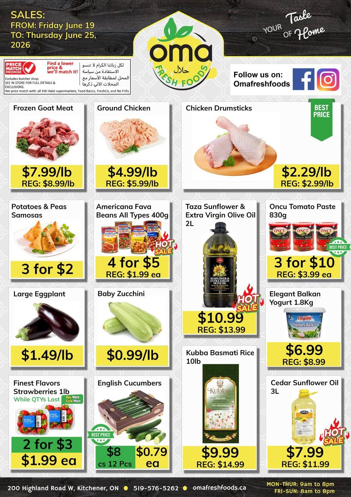 Oma Fresh Foods Flyer June 19 to 25