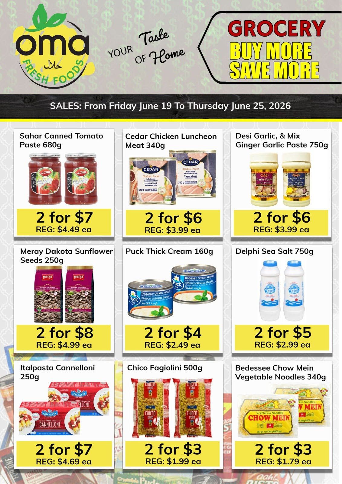 Oma Fresh Foods Flyer June 19 to 25