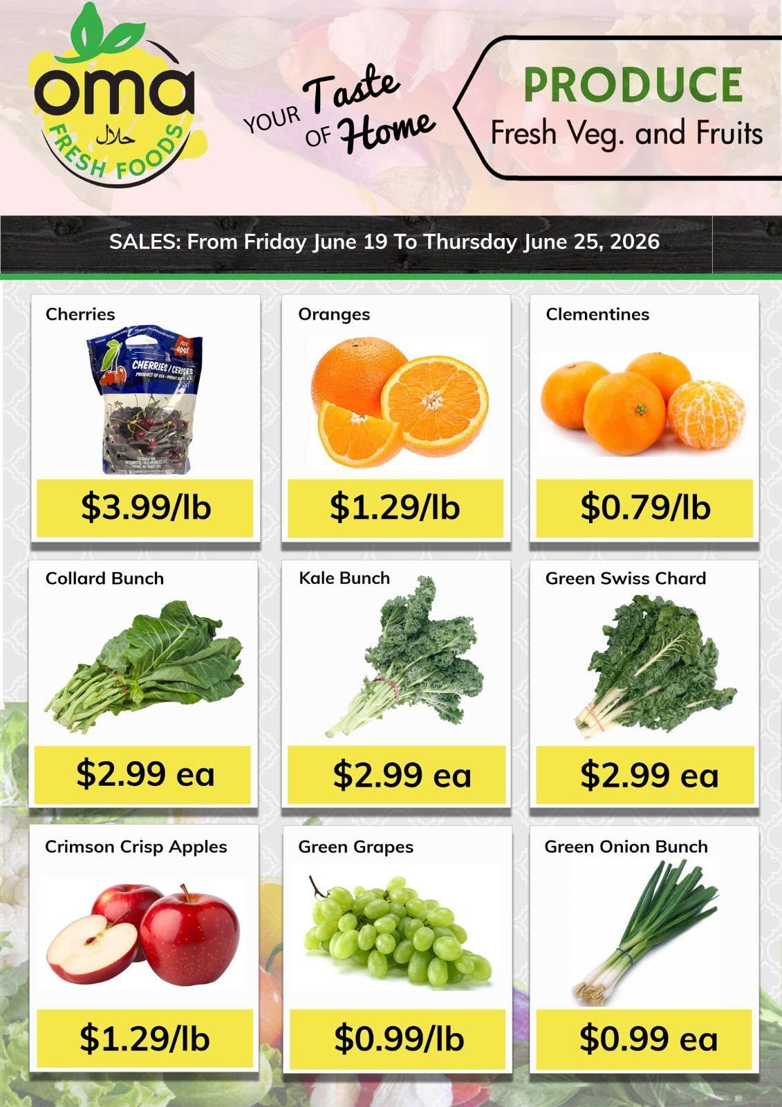 Oma Fresh Foods Flyer June 19 to 25