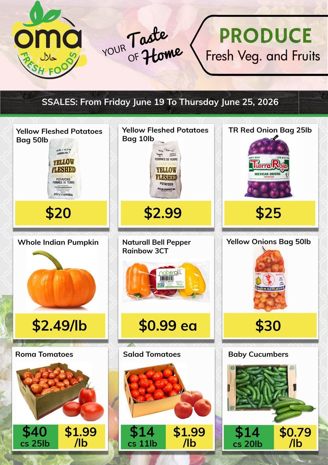 Oma Fresh Foods Flyer June 19 to 25