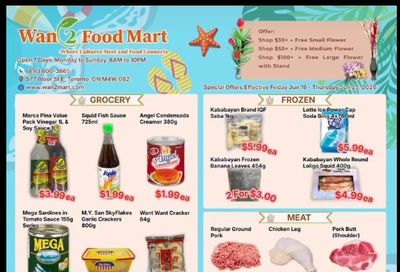 Wan 2 Food Mart Flyer June 19 to 25