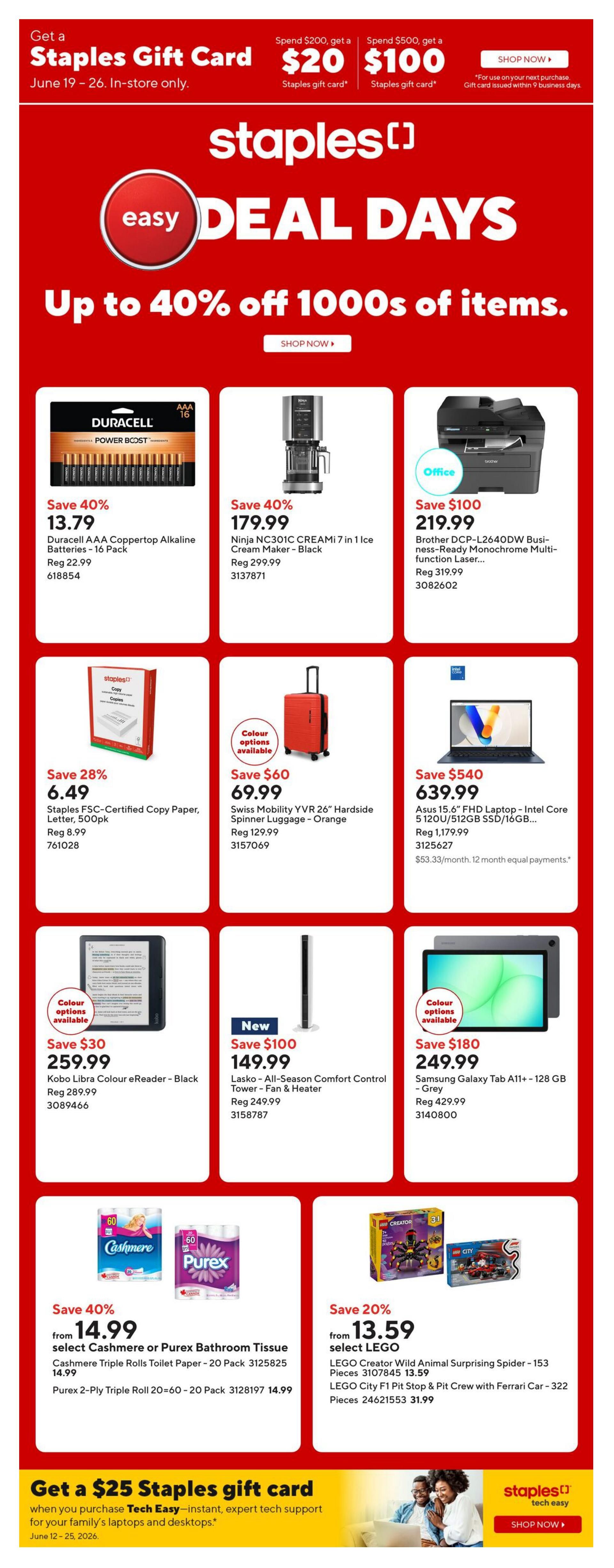 Staples Flyer June 19 to 25