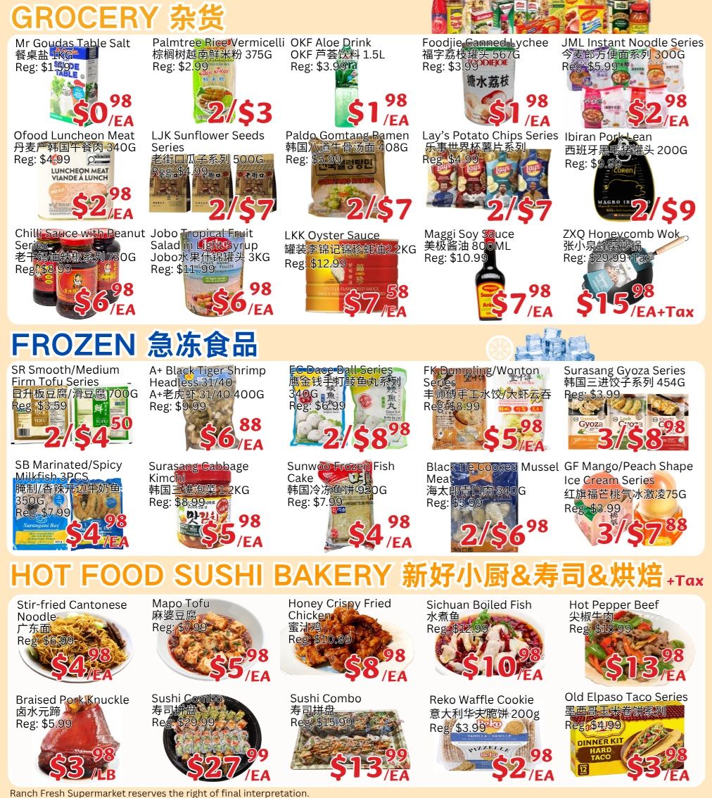 Ranch Fresh Supermarket Flyer June 19 to 25