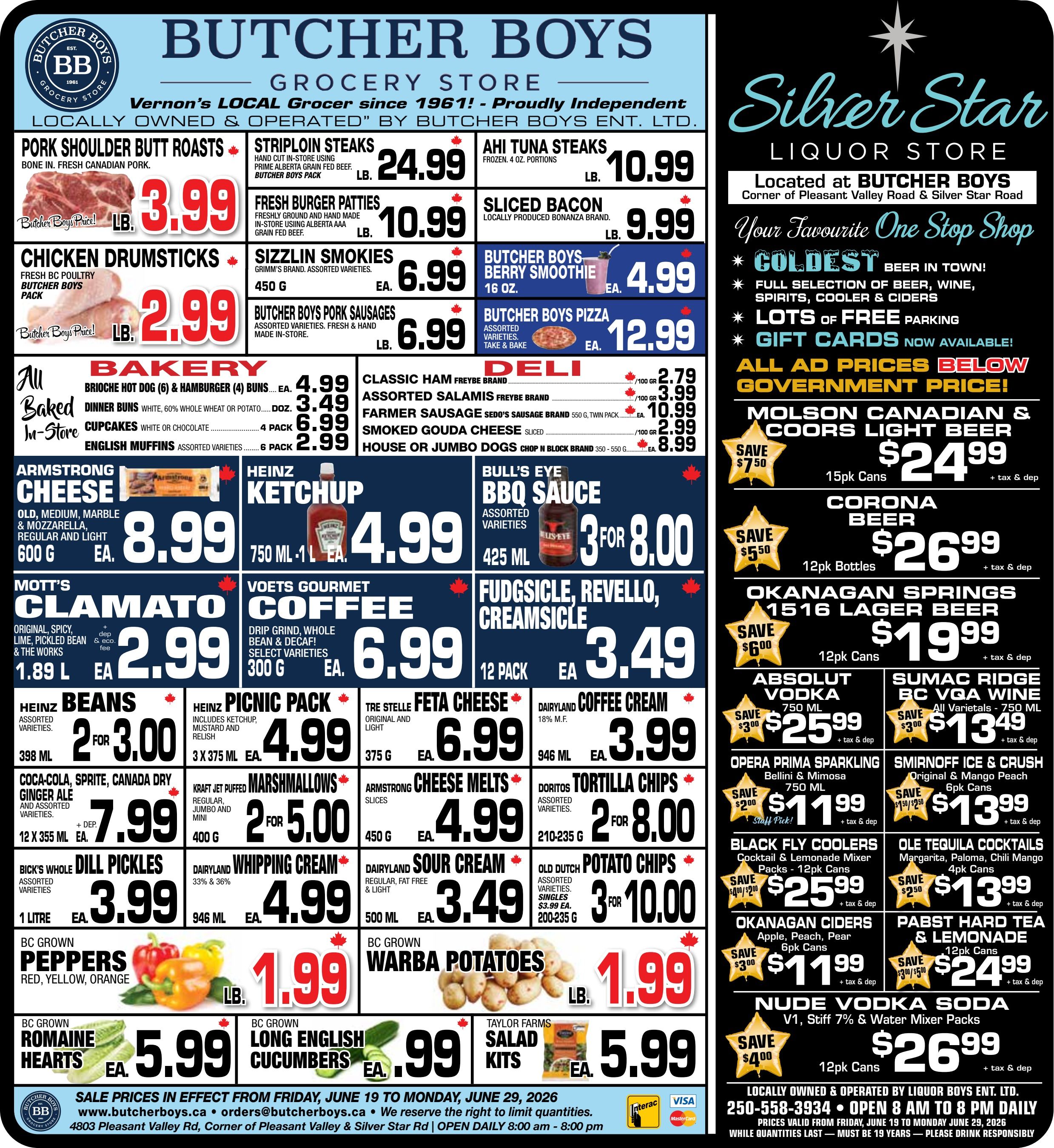 Butcher Boys Grocery Store Flyer June 19 to 29