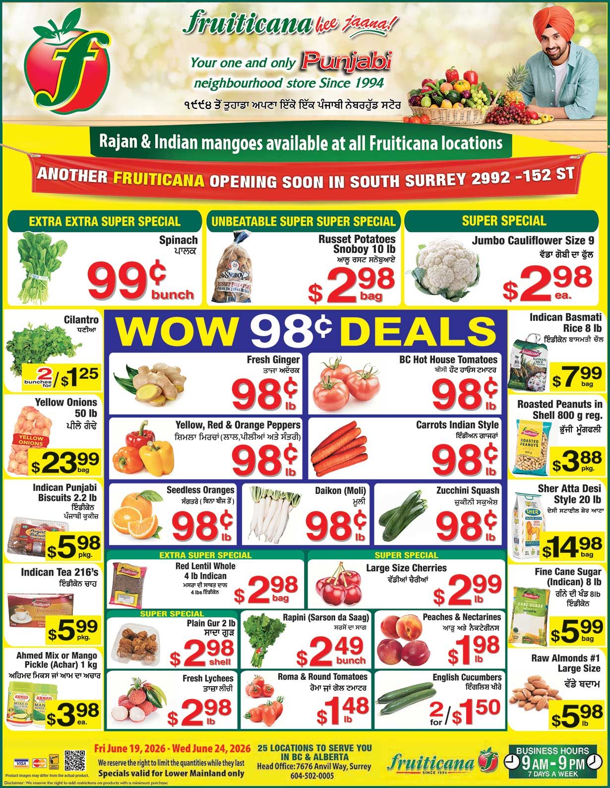 Fruiticana (Kelowna) Flyer June 19 to 24