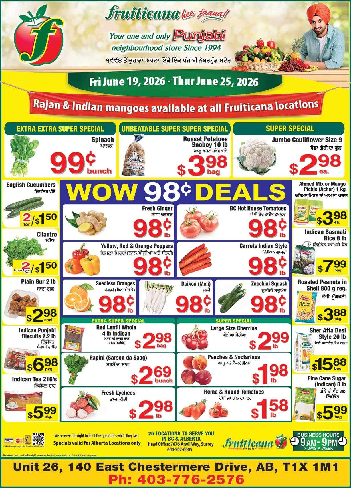 Fruiticana (Chestermere) Flyer June 19 to 25