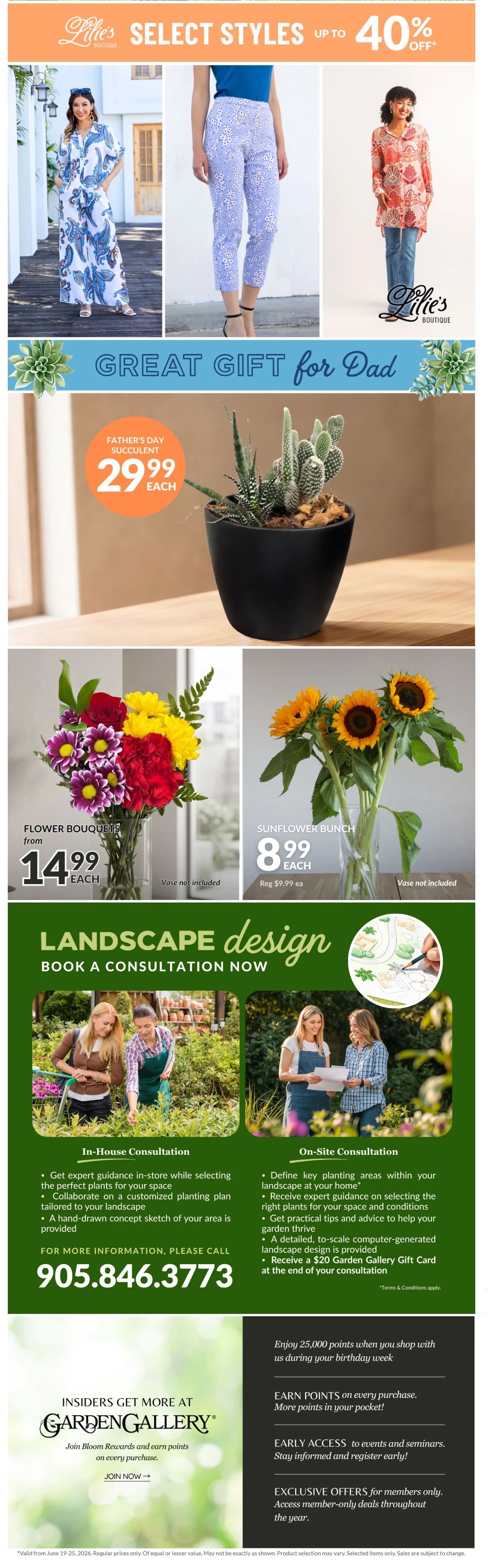 Lakeside Garden Gallery Flyer June 19 to 25