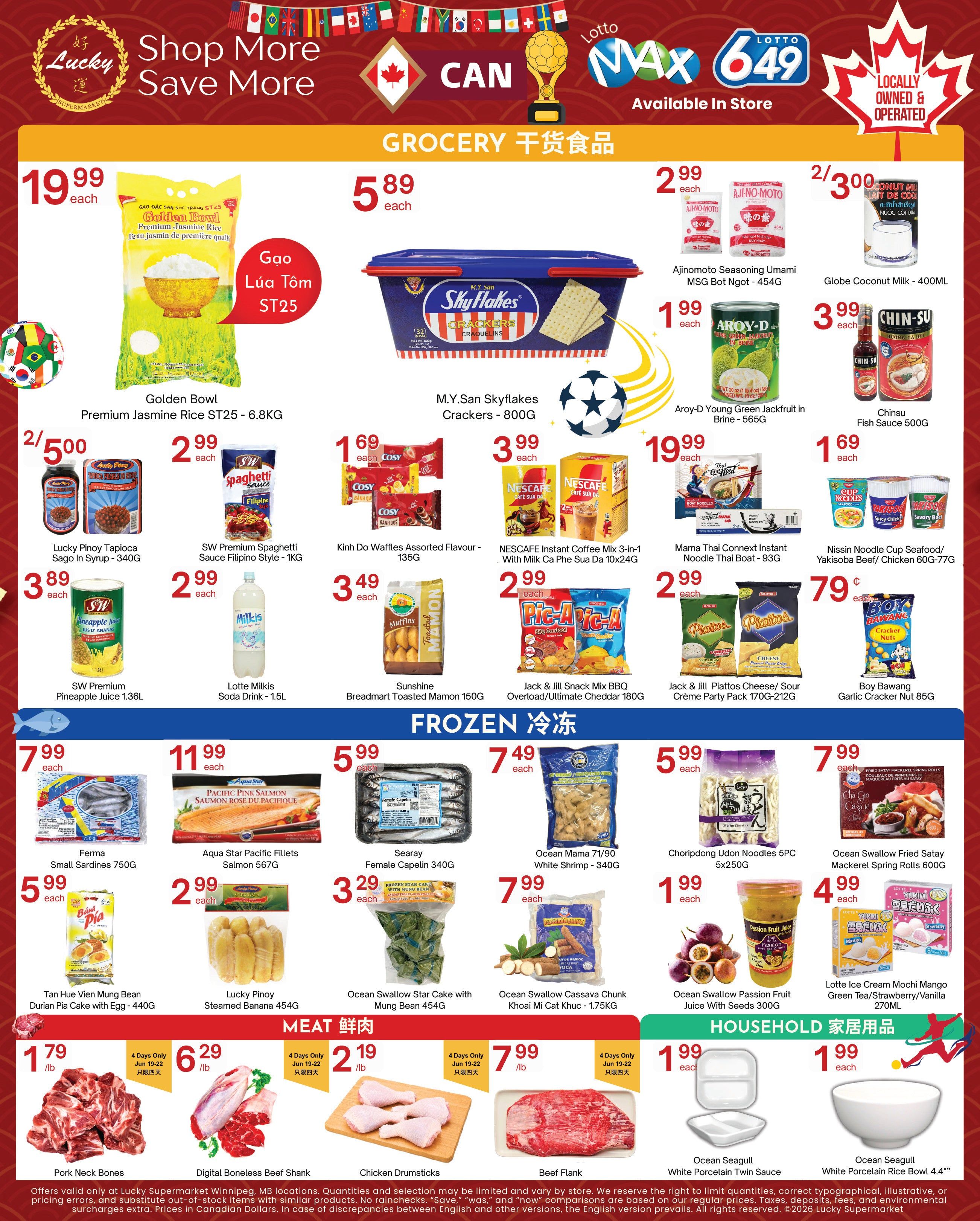 Lucky Supermarket (Winnipeg) Flyer June 19 to 25