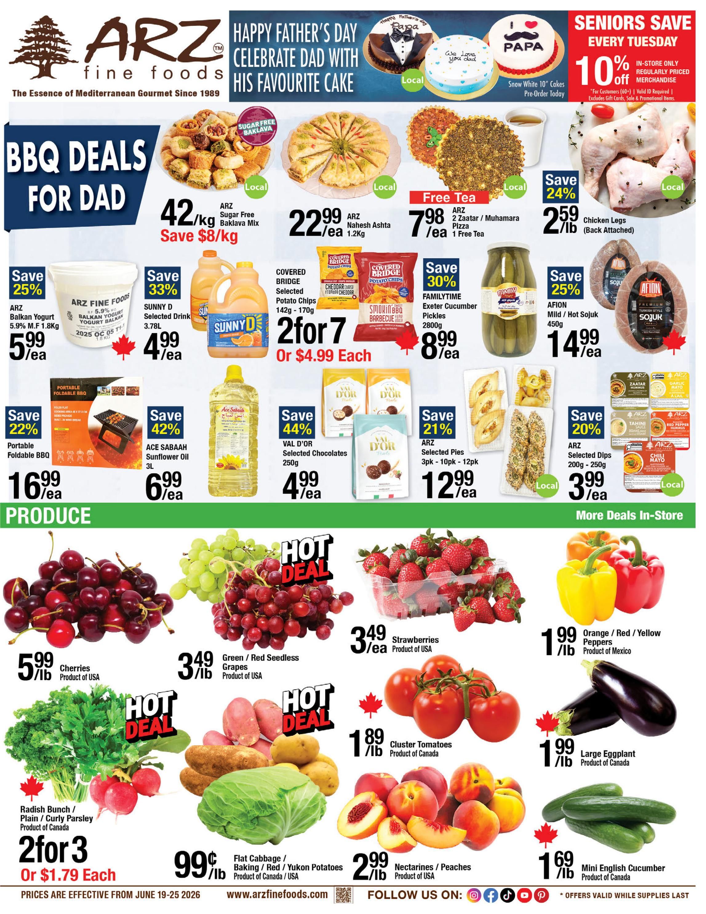Arz Fine Foods Flyer June 19 to 25
