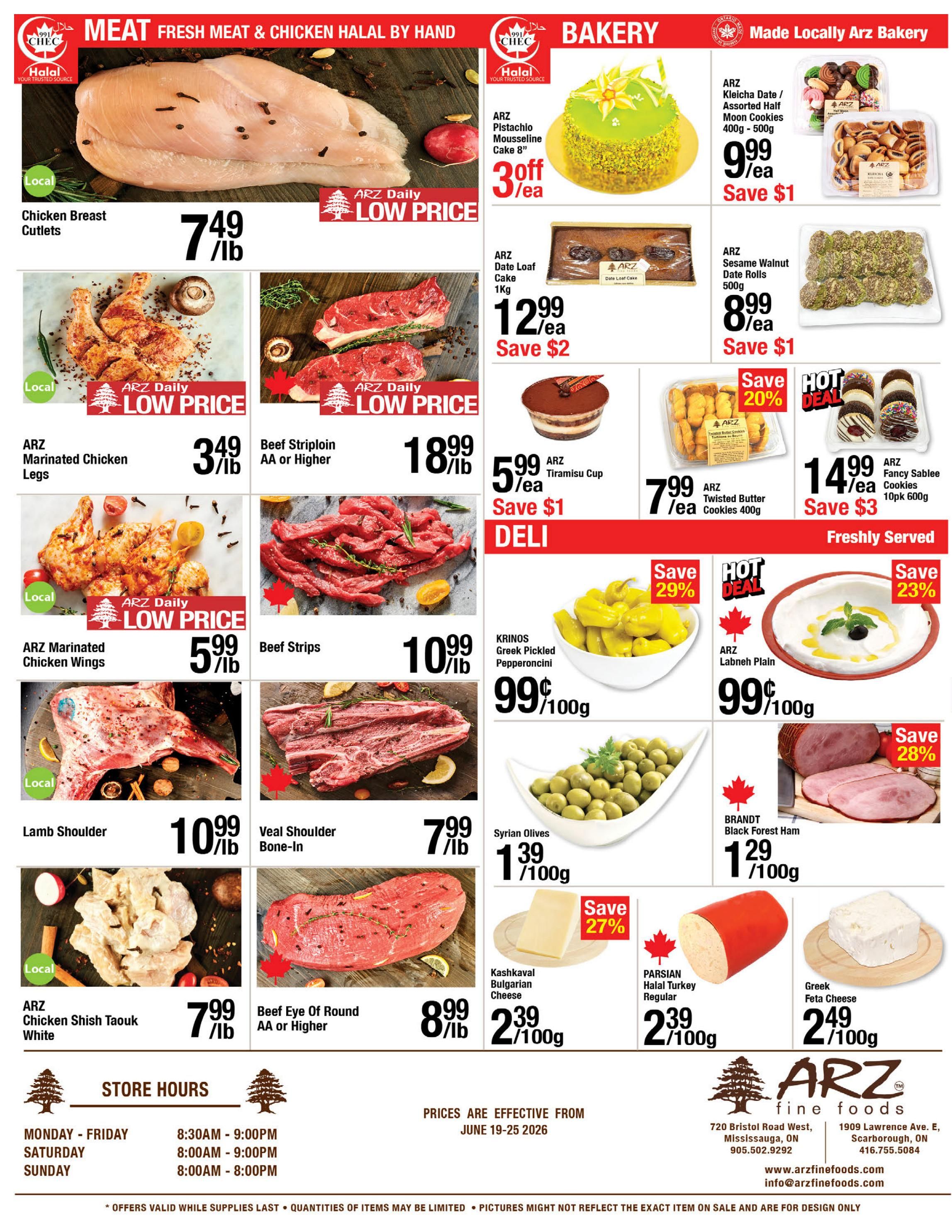 Arz Fine Foods Flyer June 19 to 25