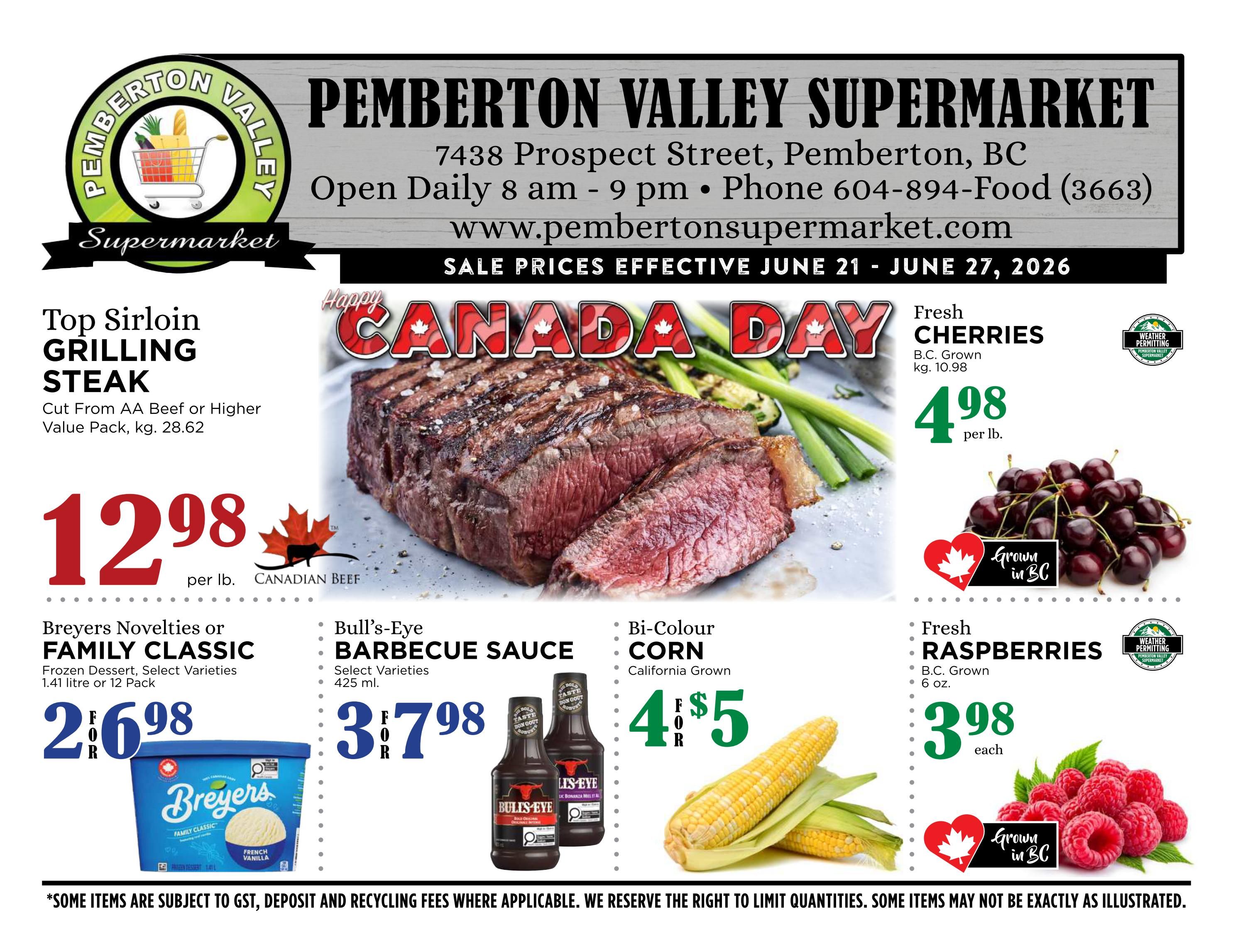 Pemberton Valley Supermarket Flyer June 21 to 27