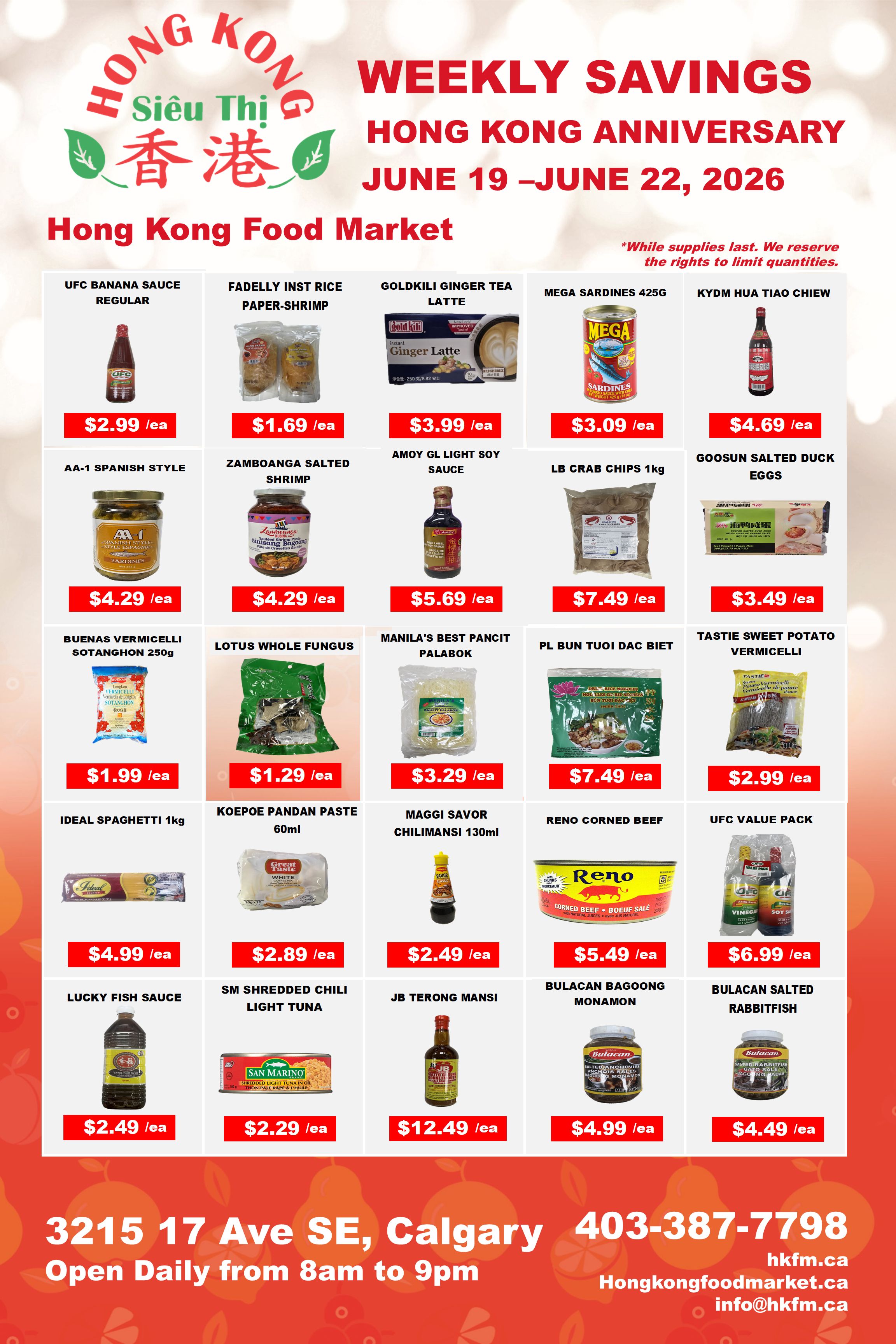 Hong Kong Food Market Flyer June 19 to 22