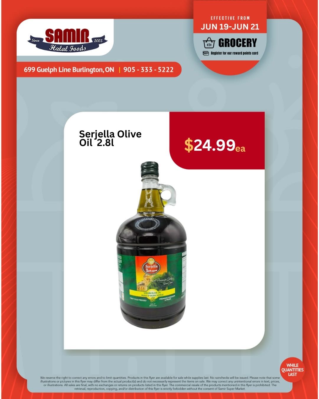 Samir Supermarket (Burlington) Flyer June 19 to 21