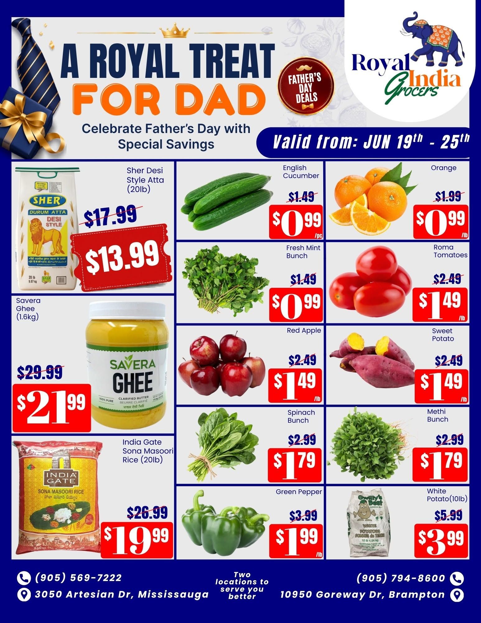 Royal India Grocers Flyer June 19 to 25