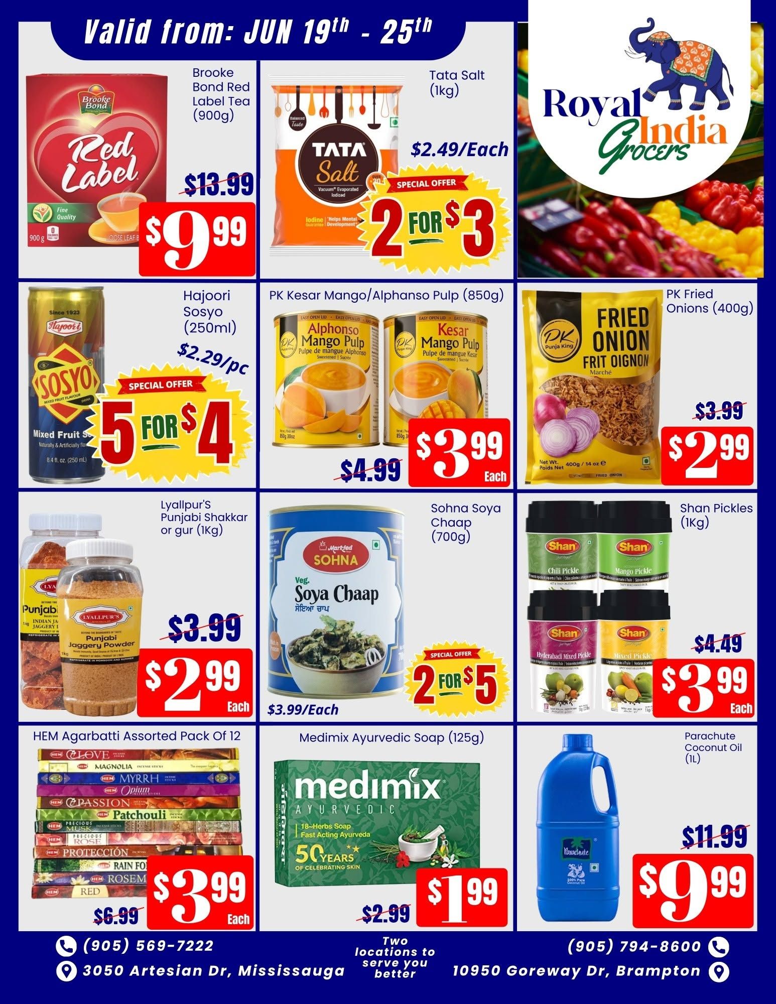 Royal India Grocers Flyer June 19 to 25
