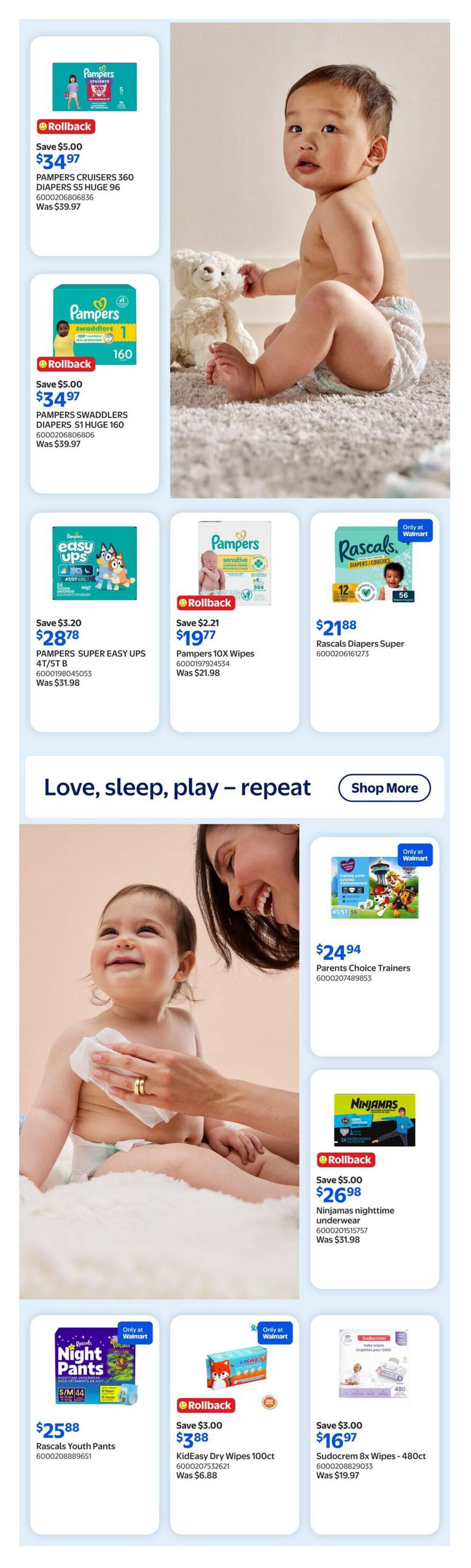 Walmart Baby Event Flyer June 18 to 24