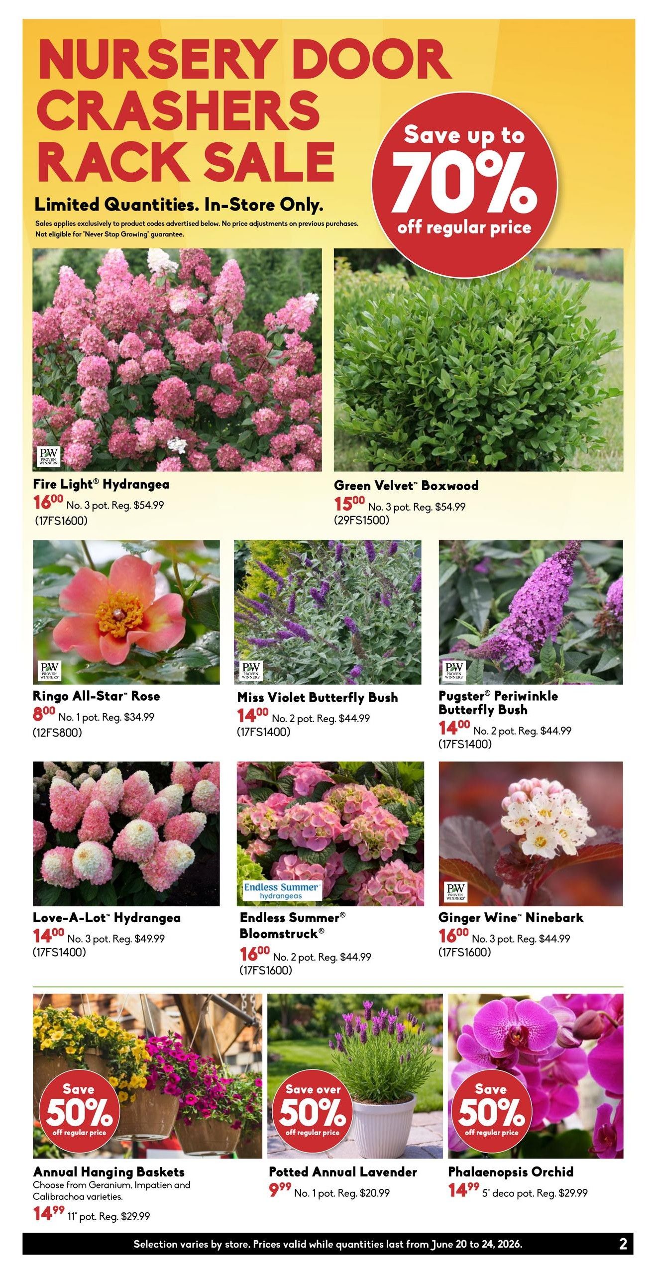 Sheridan Nurseries Flyer June 20 to 24