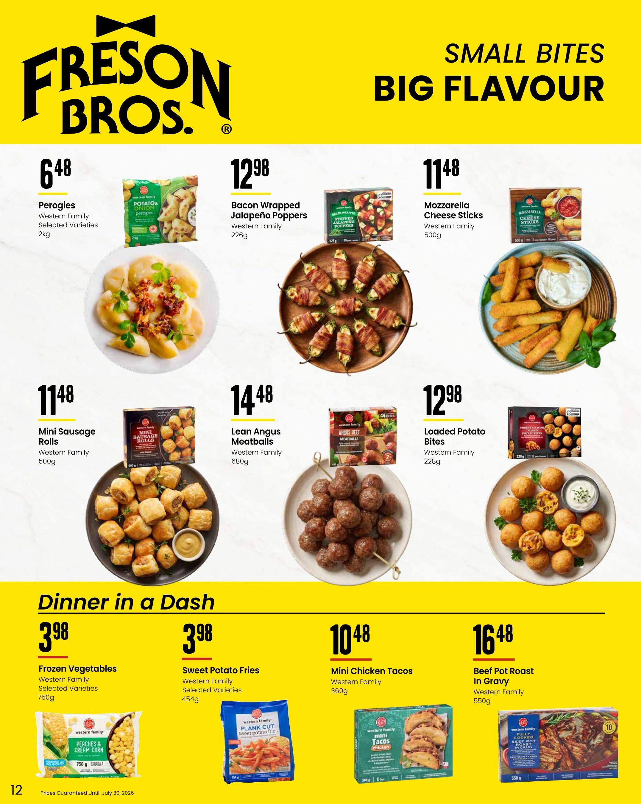 Freson Bros. Family Essentials Flyer June 26 to July 30