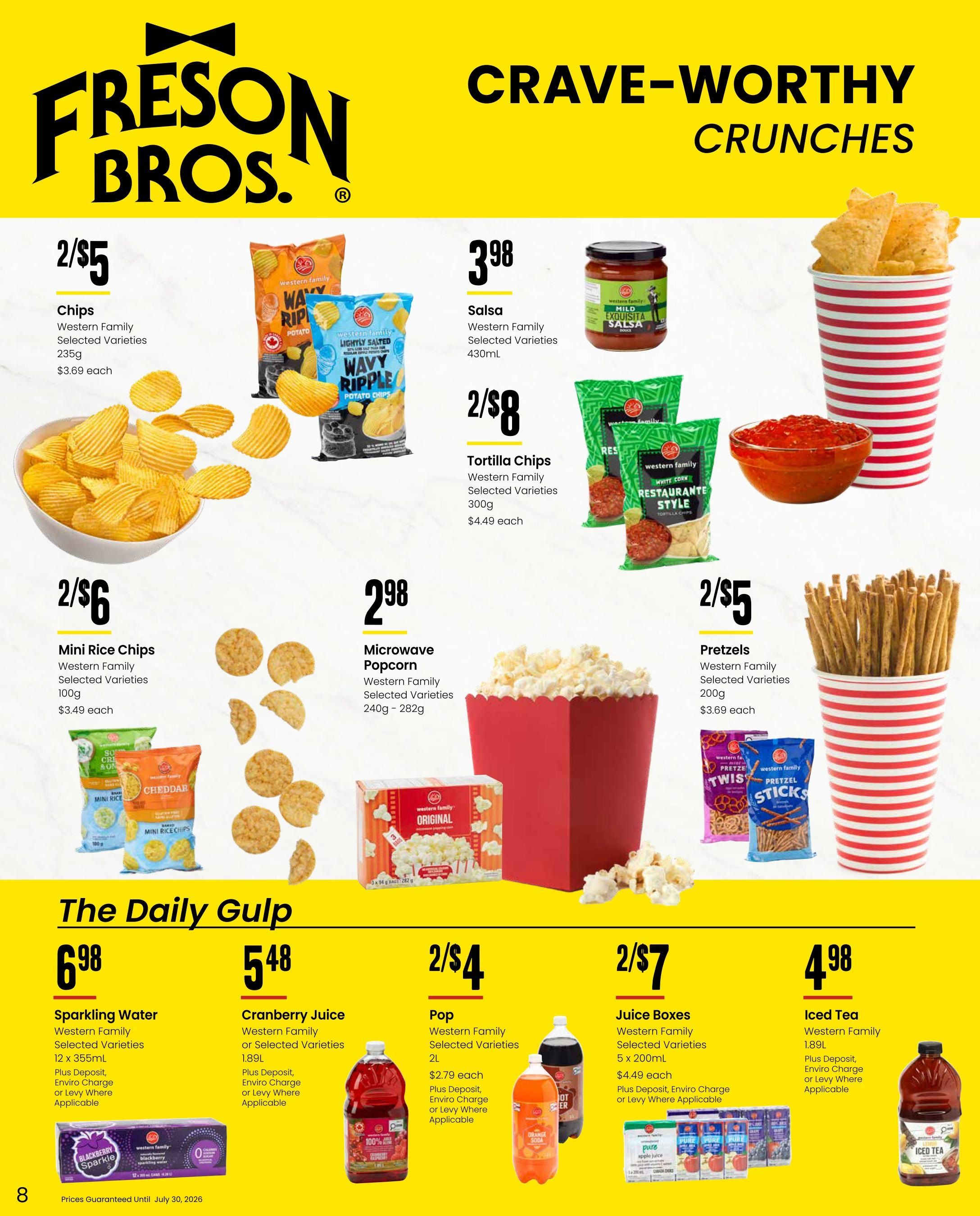 Freson Bros. Family Essentials Flyer June 26 to July 30