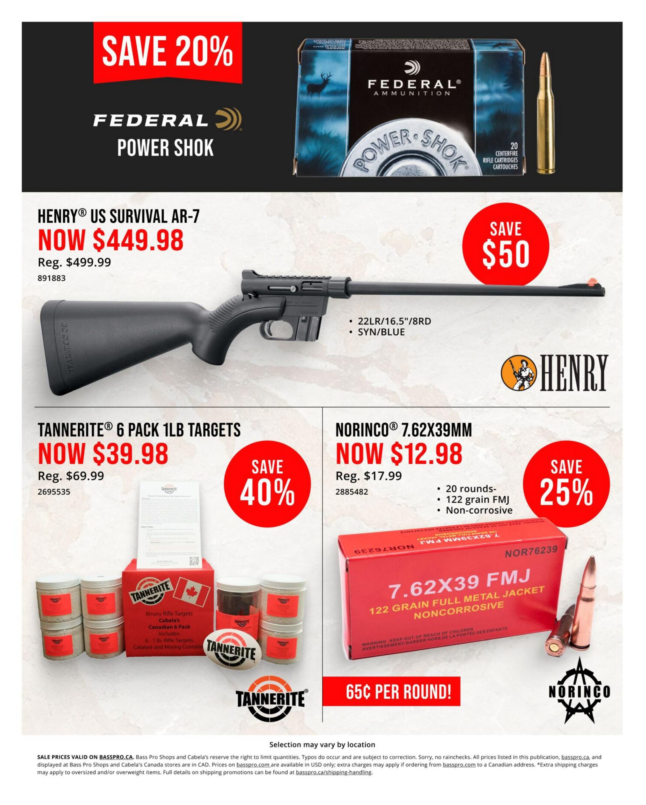 Cabela's Flyer June 22 to July 1