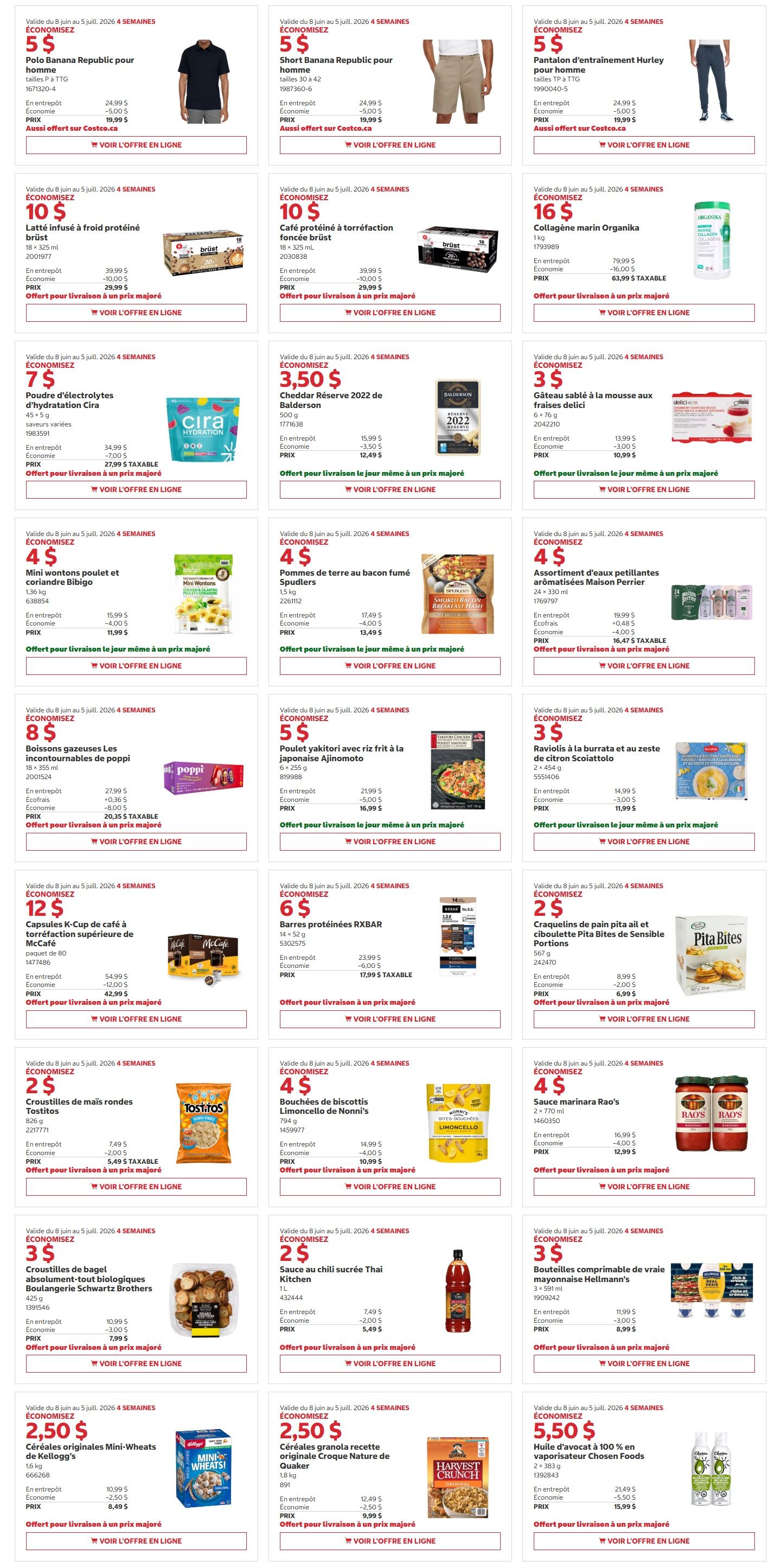 Costco (QC) Warehouse Offers June 22 to July 5