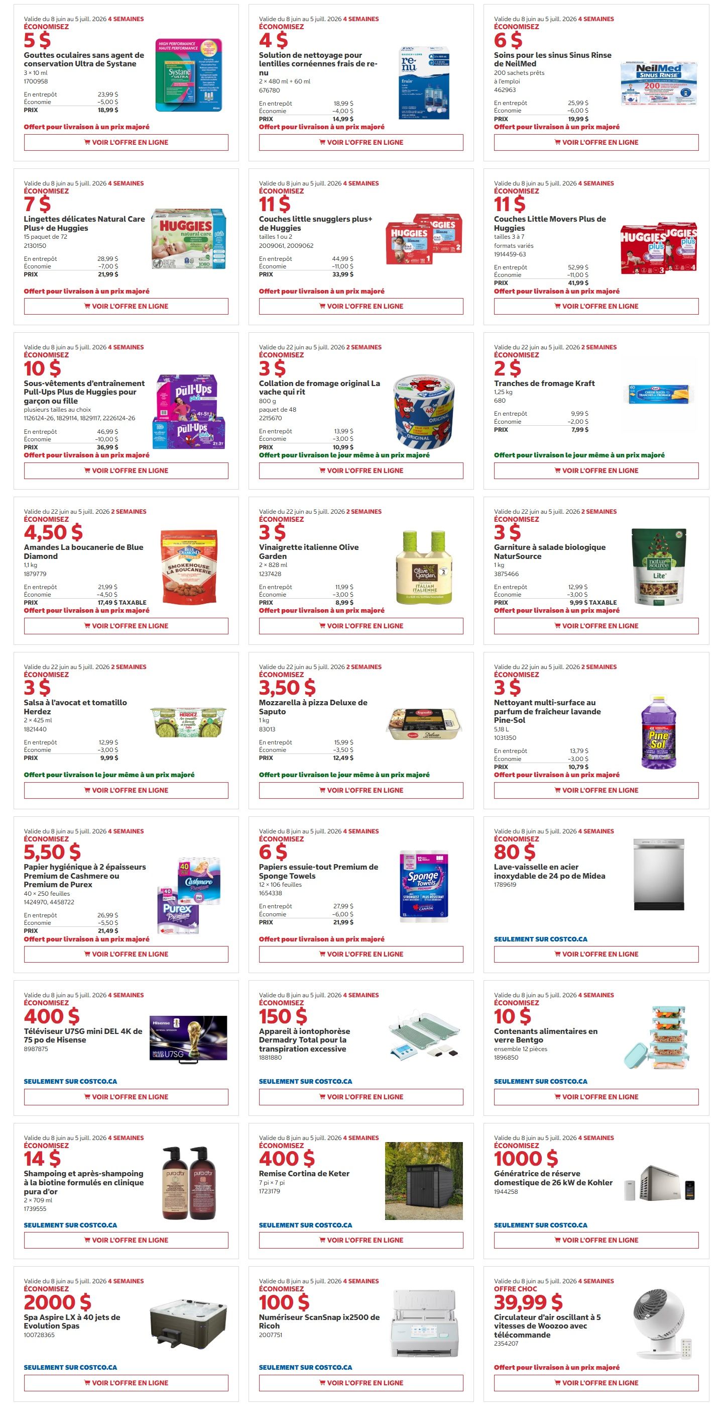 Costco (QC) Warehouse Offers June 22 to July 5
