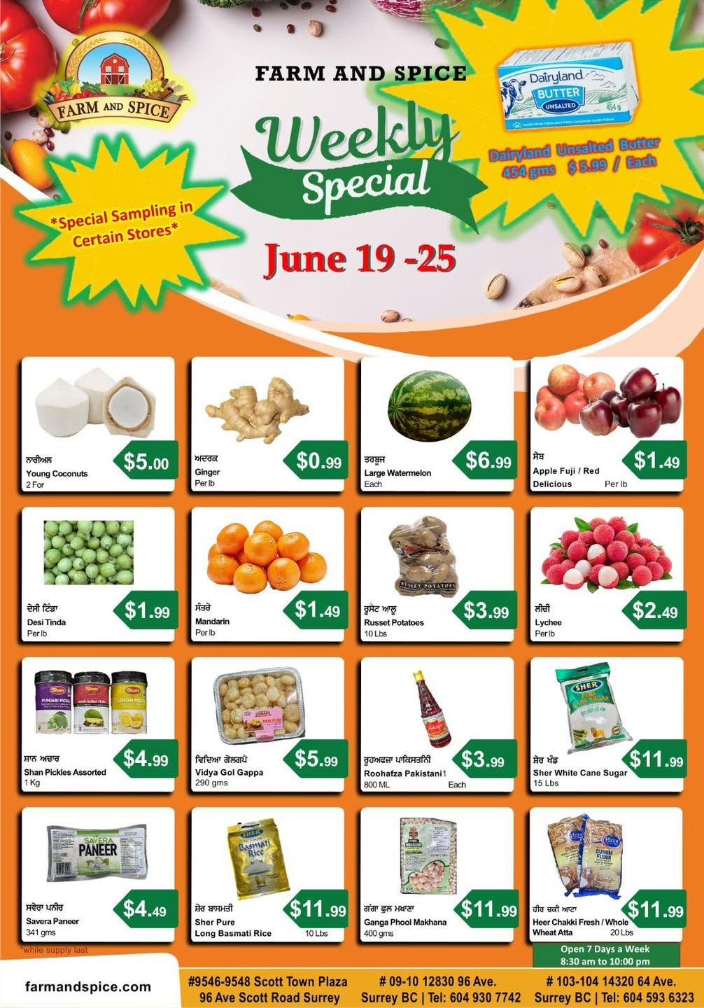 Farm And Spice Grocers Flyer June 19 to 25