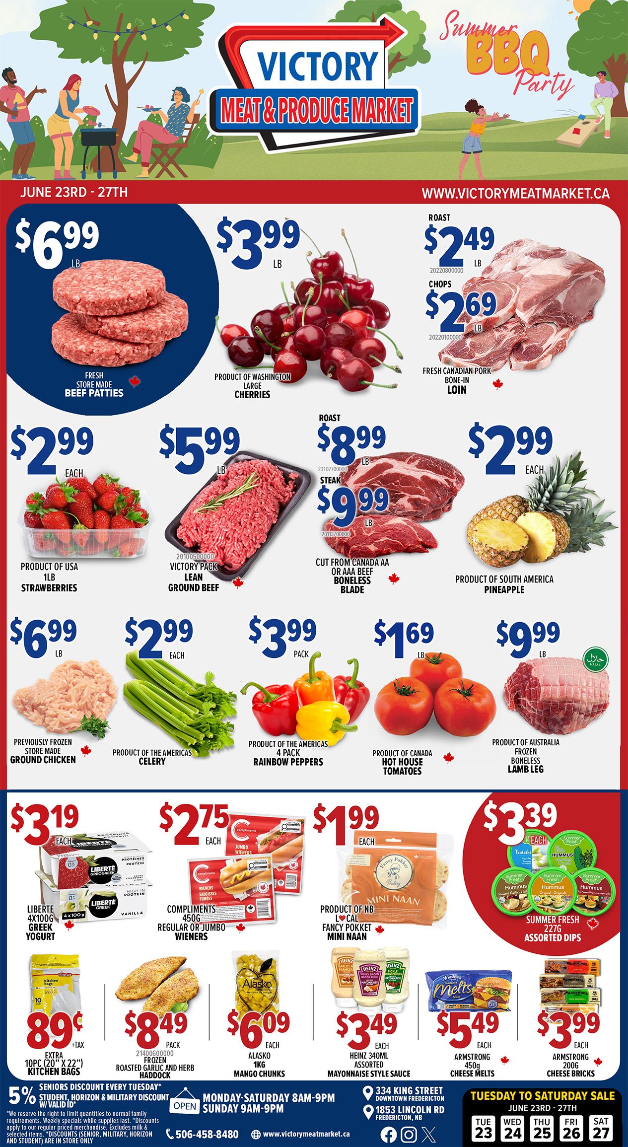 Victory Meat Market Flyer June 23 to 27