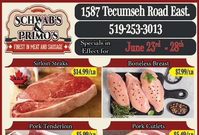 Schwab's & Primo's Flyer June 23 to 28