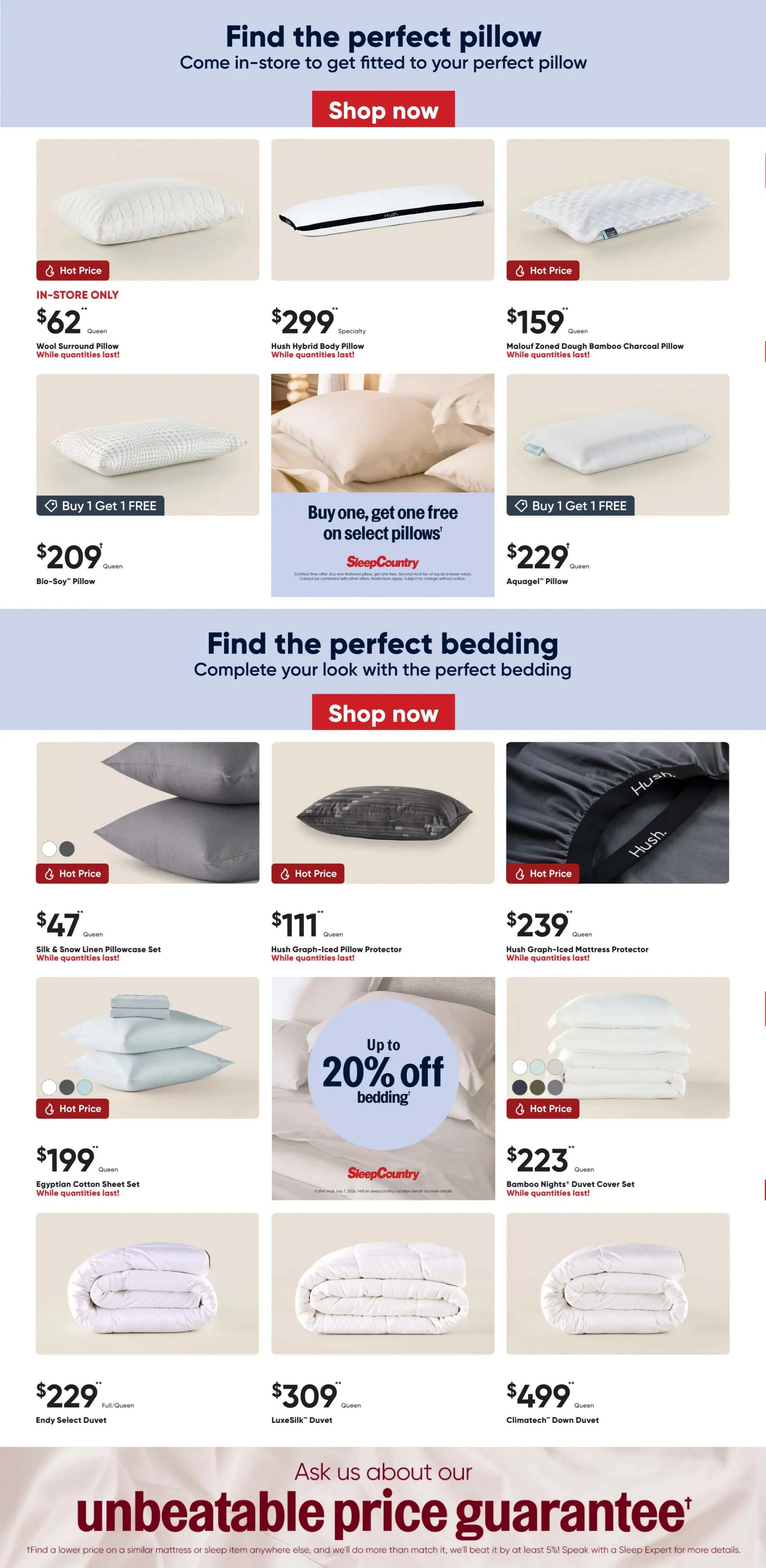 Sleep Country Flyer June 24 to July 7