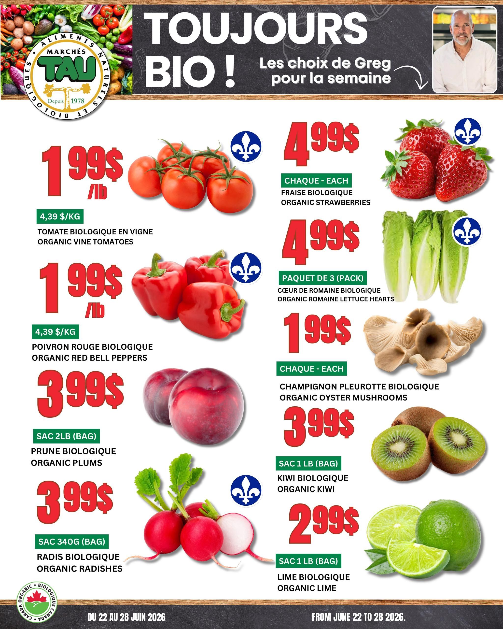 Marches Tau Produce Flyer June 22 to 28