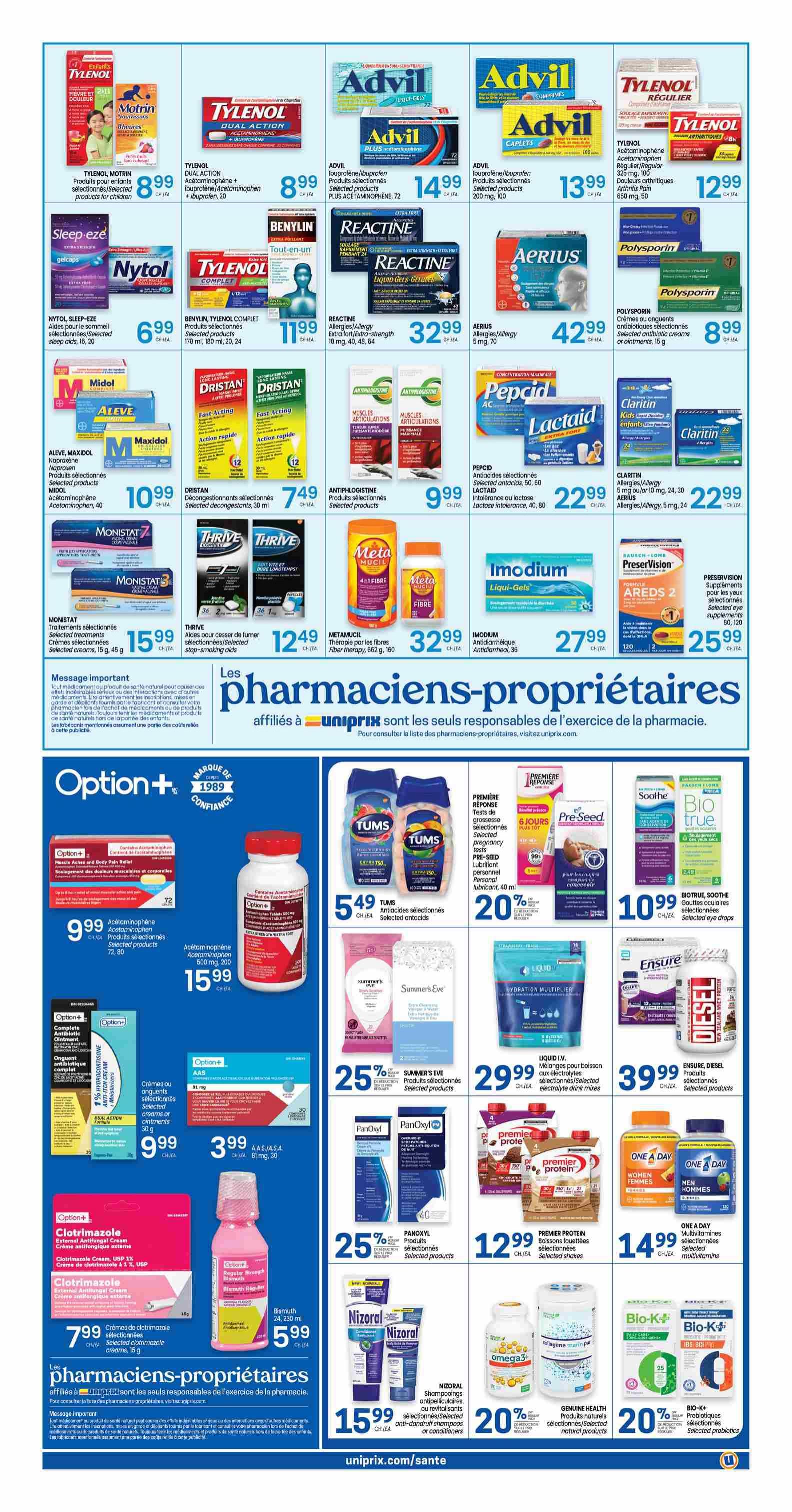 Uniprix Flyer June 25 to July 1