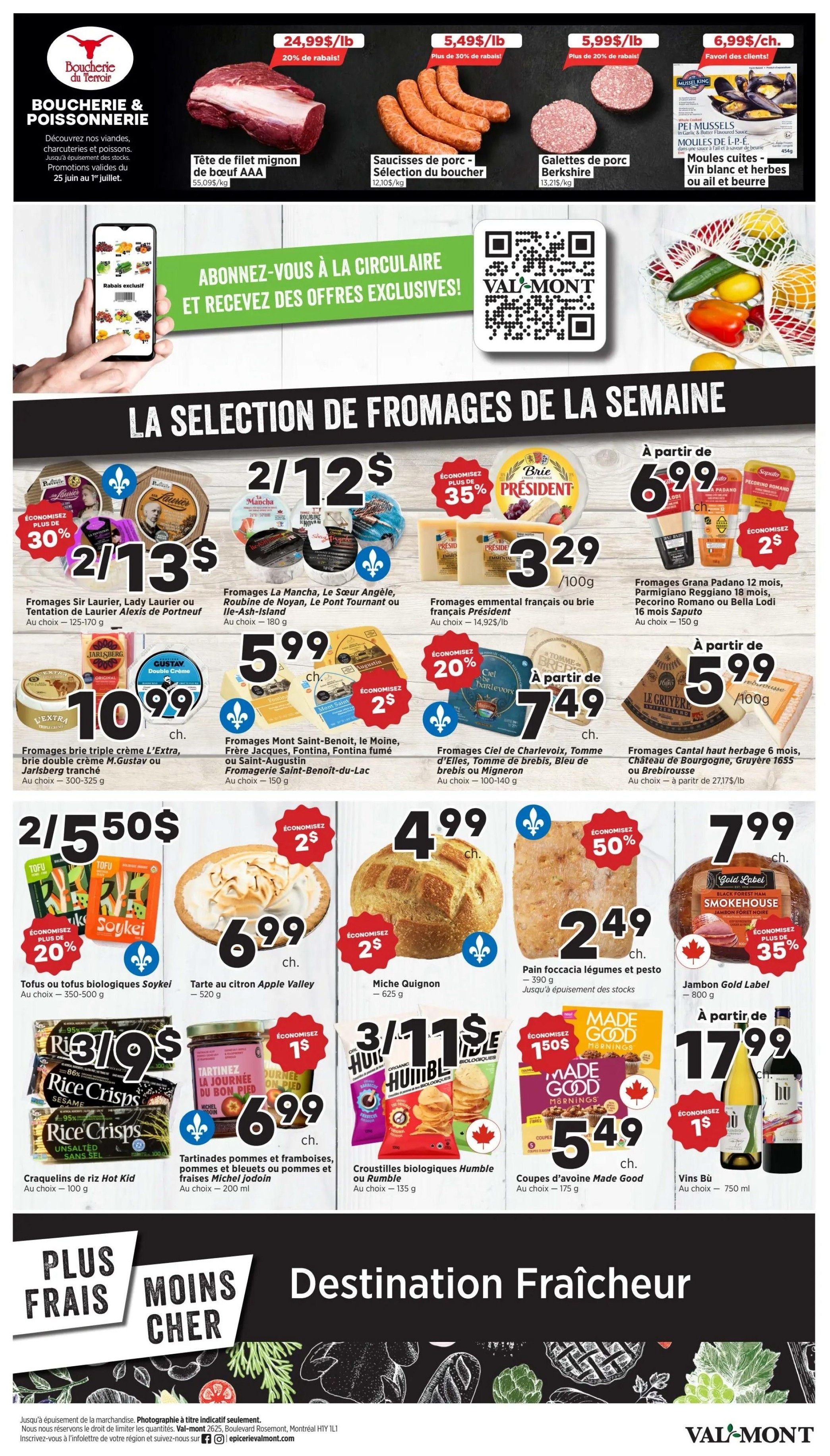 Val-Mont Flyer June 25 to July 1