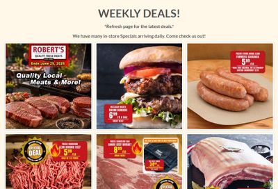 Robert's Quality Fresh Meats Flyer June 22 to 29