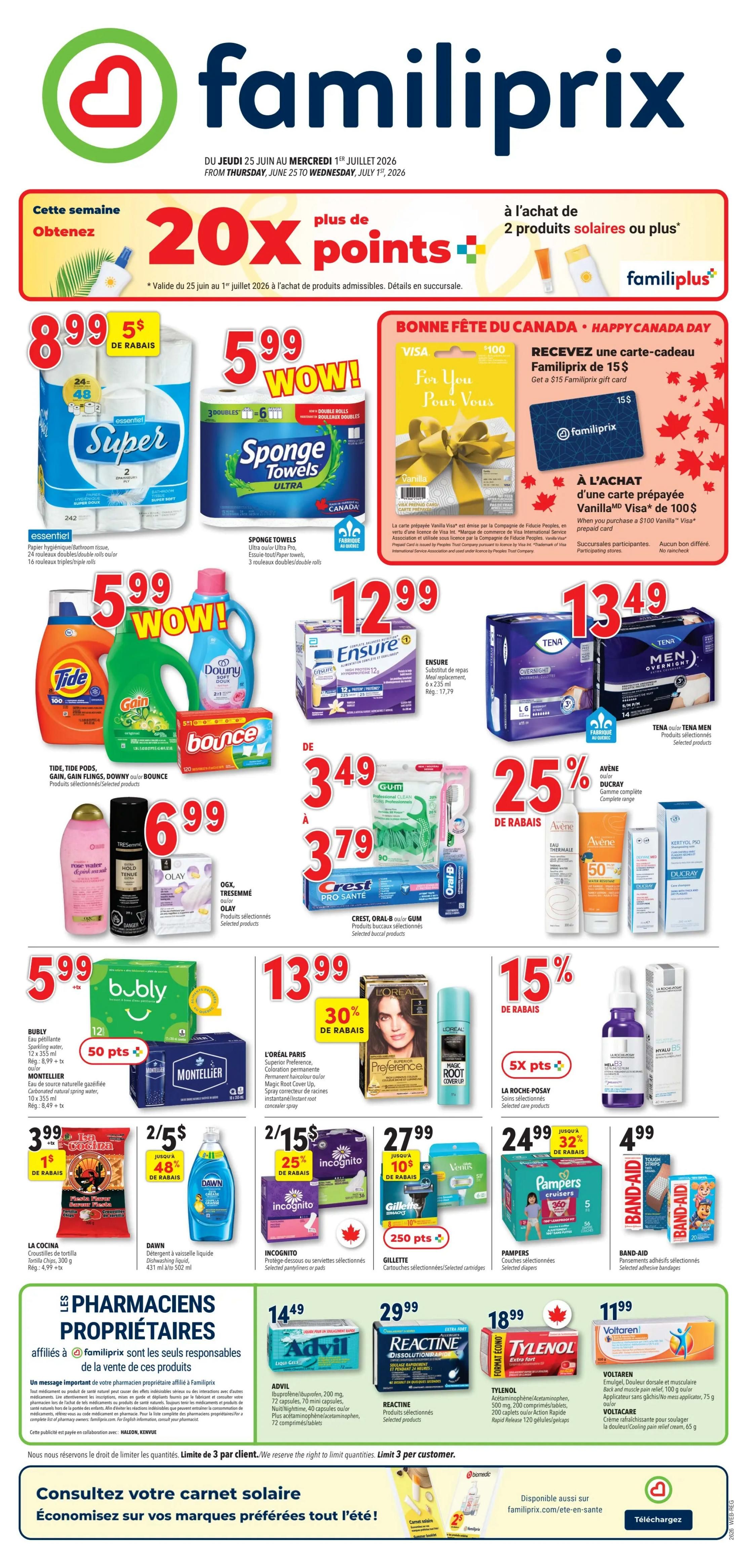 Familiprix Flyer June 25 to July 1