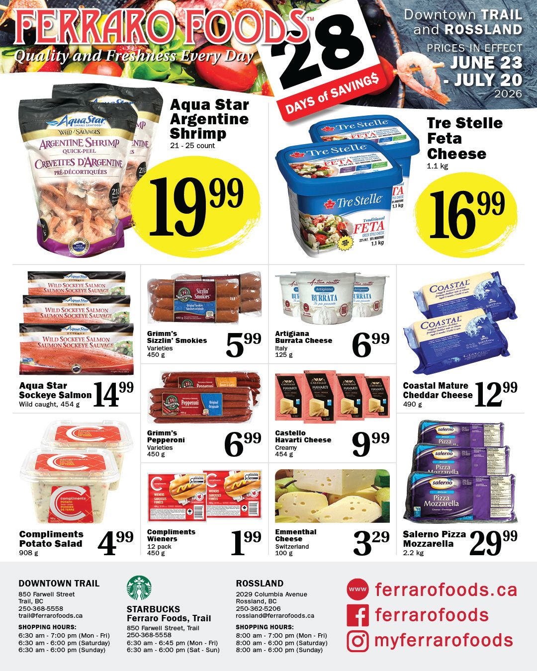 Ferraro Foods Monthly Flyer June 23 to July 20