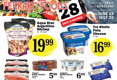 Ferraro Foods Monthly Flyer June 23 to July 20