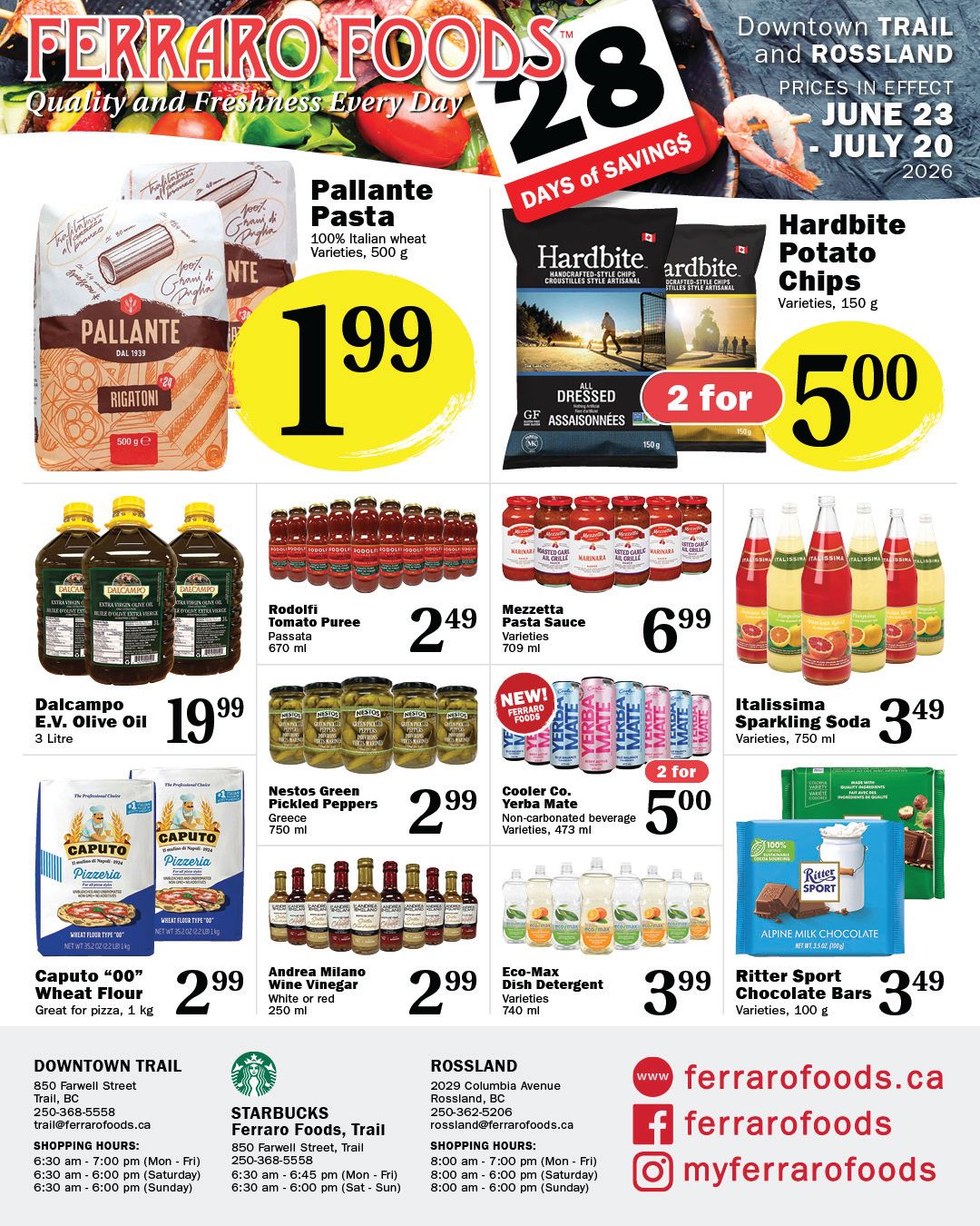 Ferraro Foods Monthly Flyer June 23 to July 20