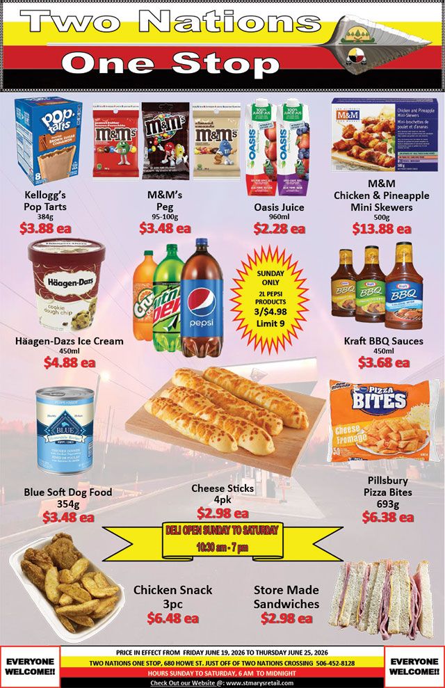 Two Nations One Stop Flyer June 19 to 25