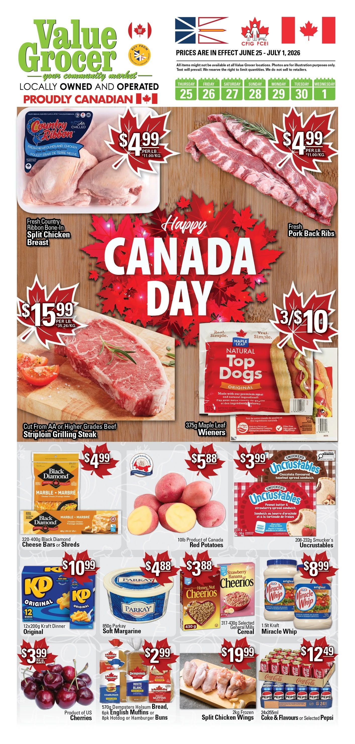 Value Grocer Flyer June 25 to July 1