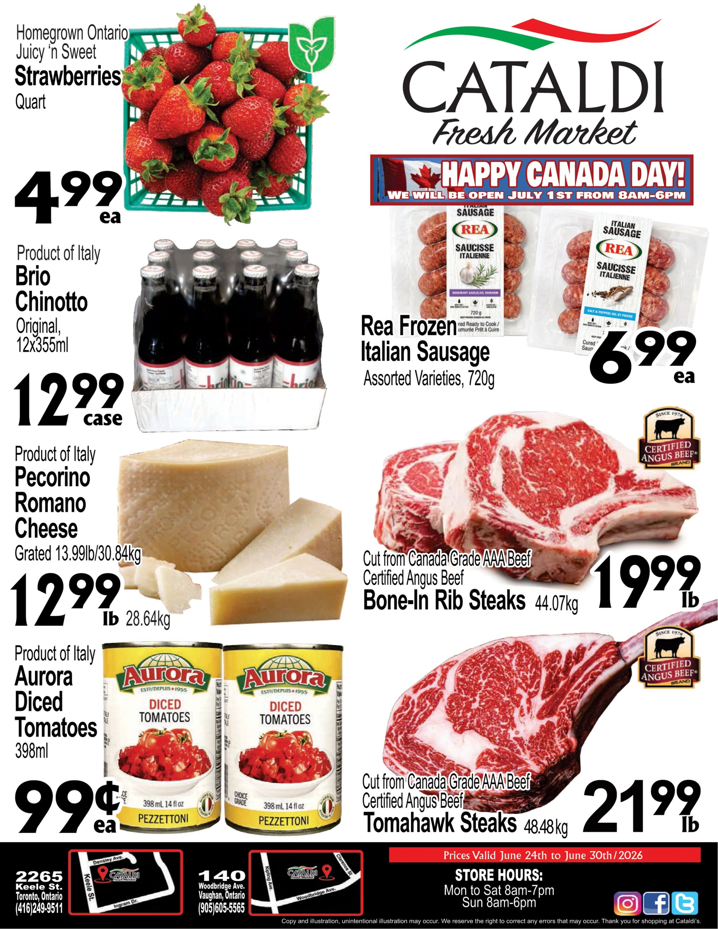 Cataldi Fresh Market Flyer June 24 to 30