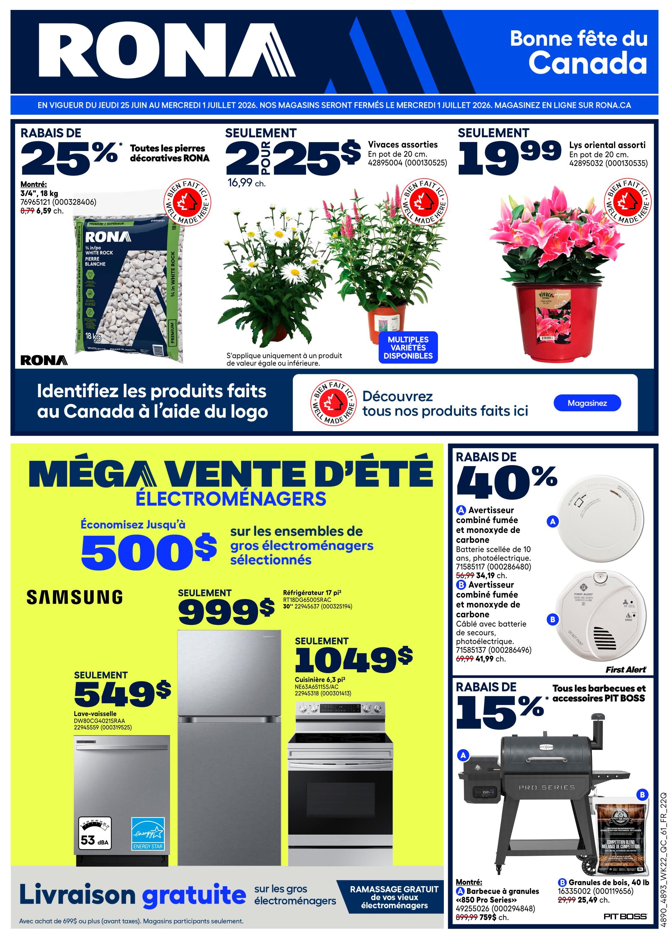 Rona & Rona+ (QC) Flyer June 25 to July 1