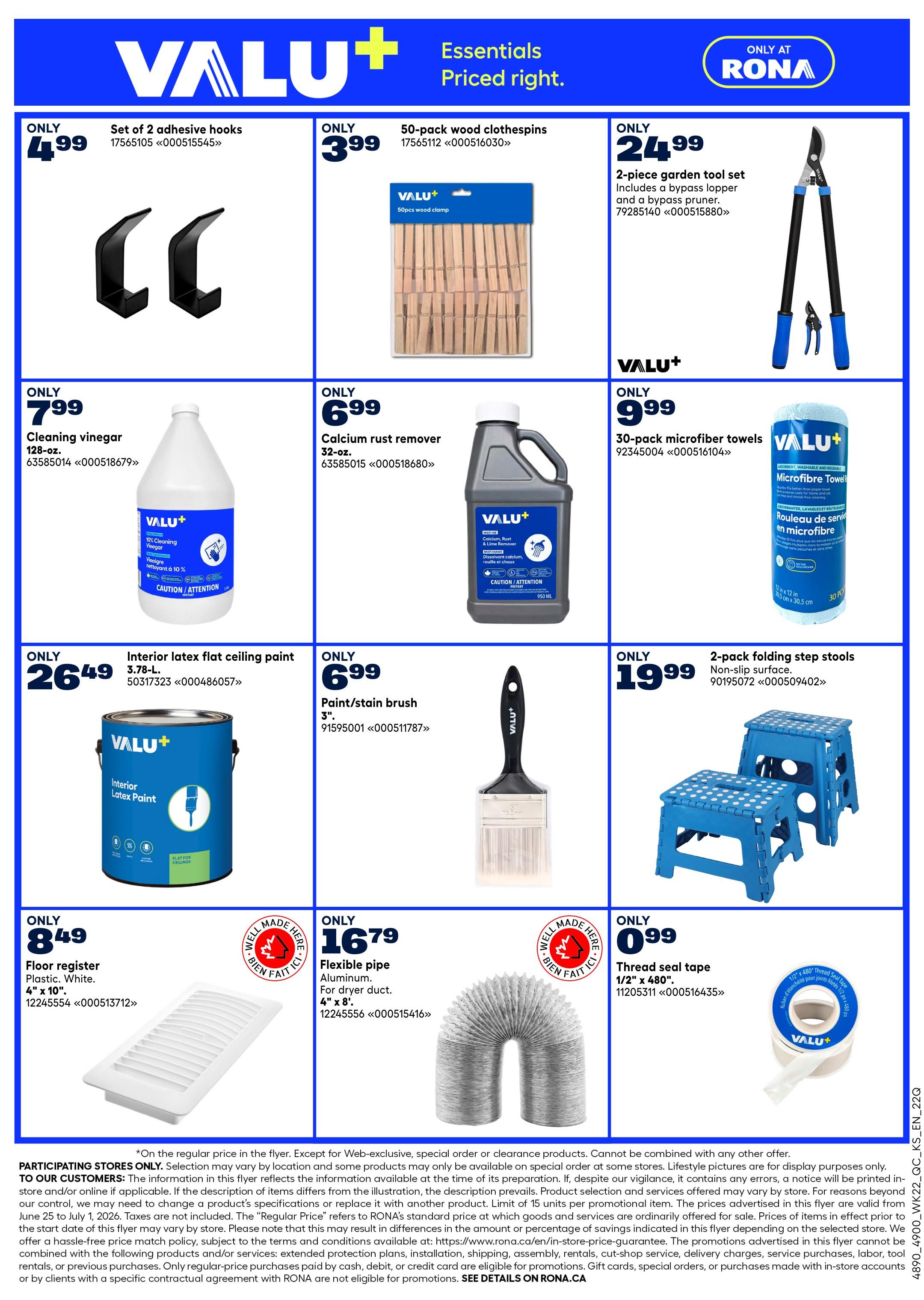 Rona & Rona+ (ON) Flyer June 25 to July 1