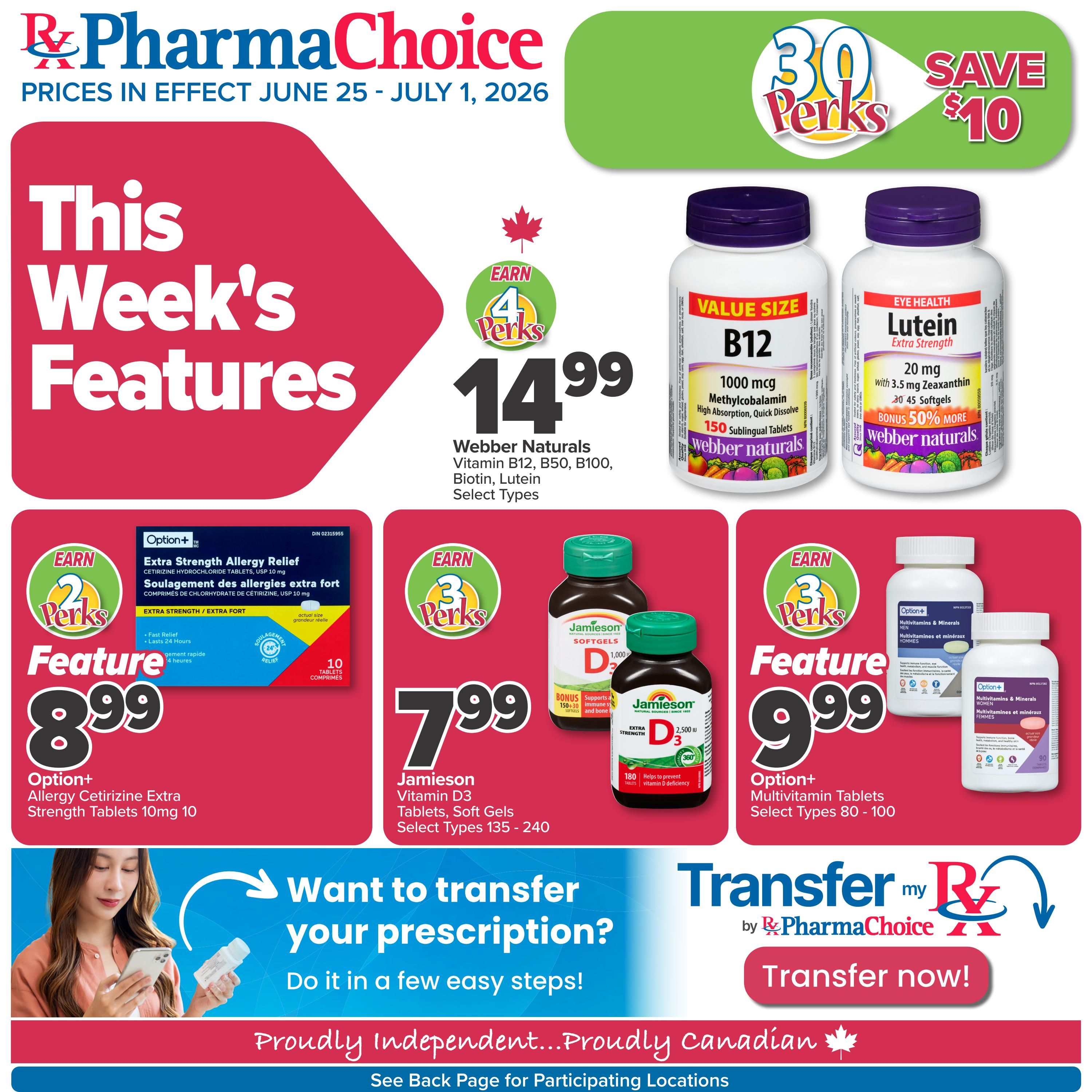PharmaChoice Health Centre Flyer June 25 to July 1