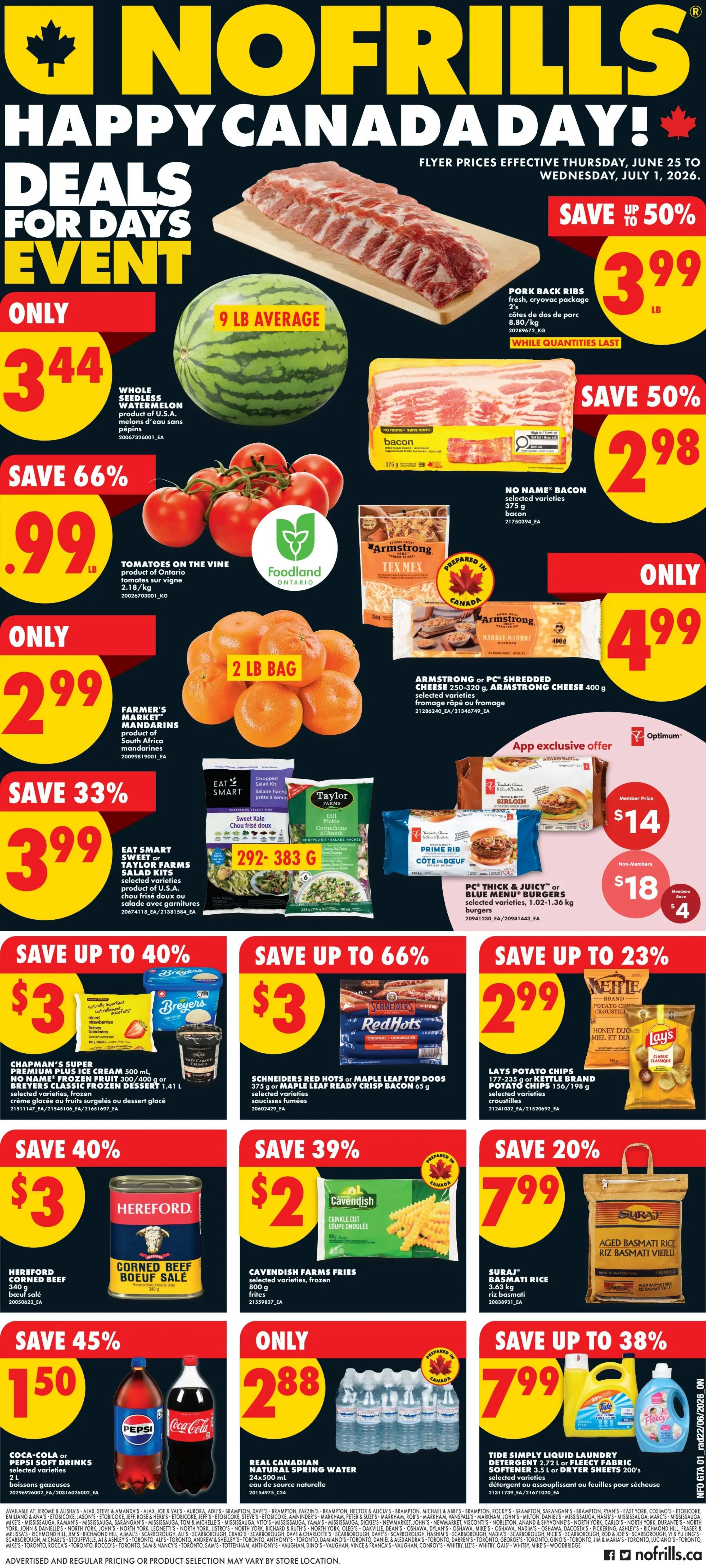 No Frills (GTA) Flyer June 25 to July 1