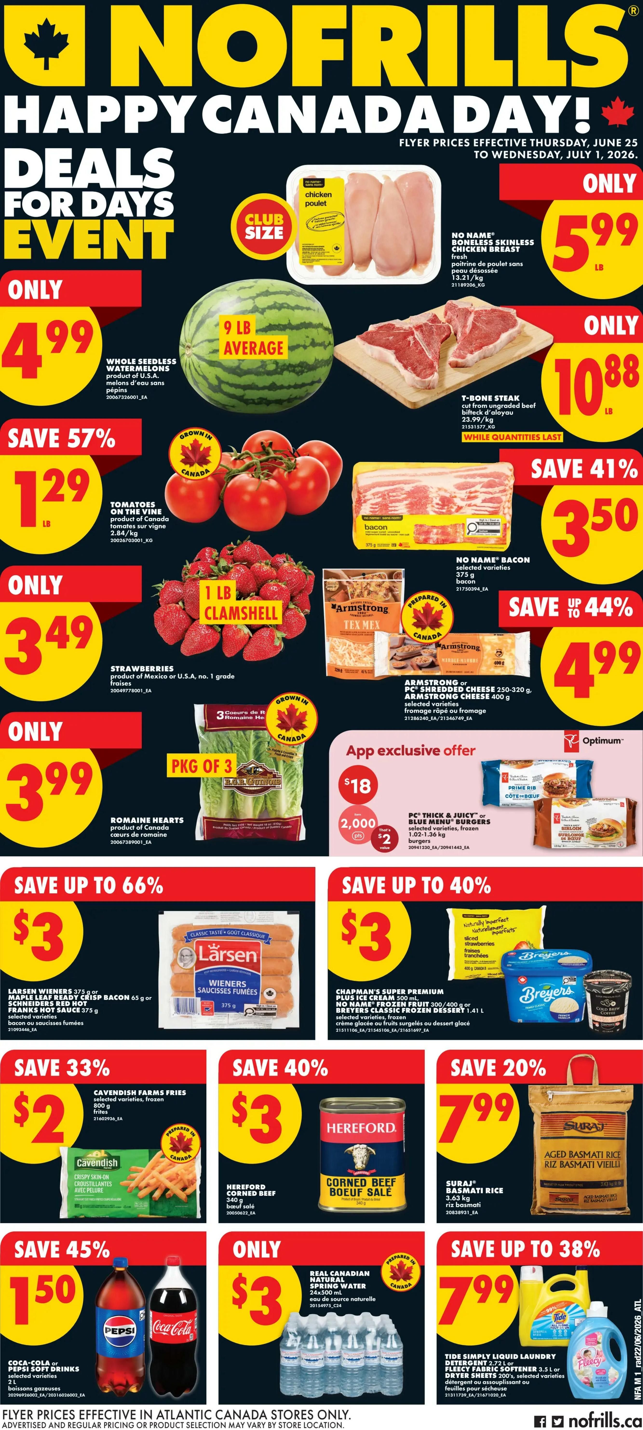 No Frills (Atlantic) Flyer June 25 to July 1