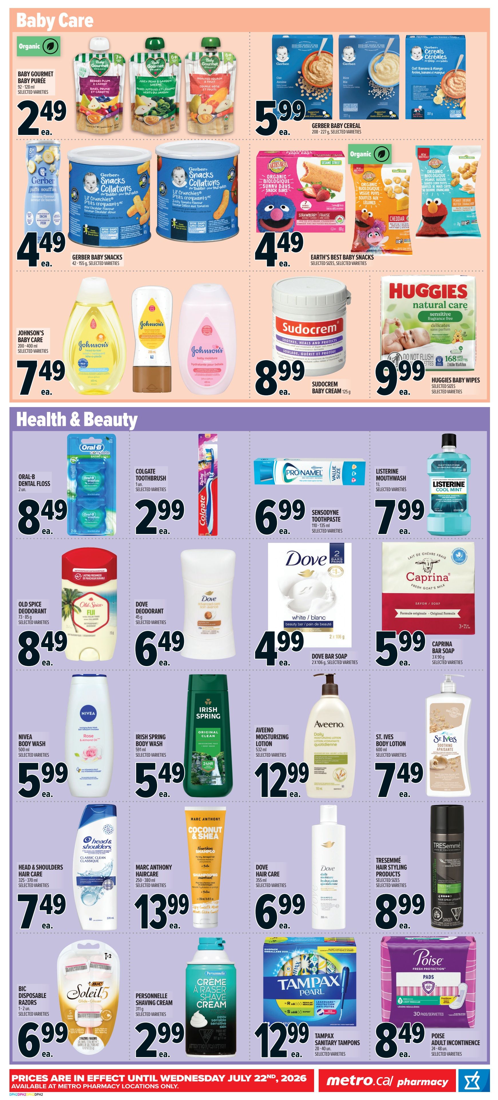 Metro (ON) Pharmacy Flyer June 25 to July 22