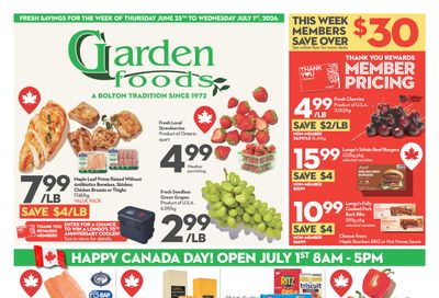 Garden Foods Flyer June 25 to July 1