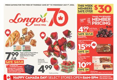 Longo's Flyer June 25 to July 1